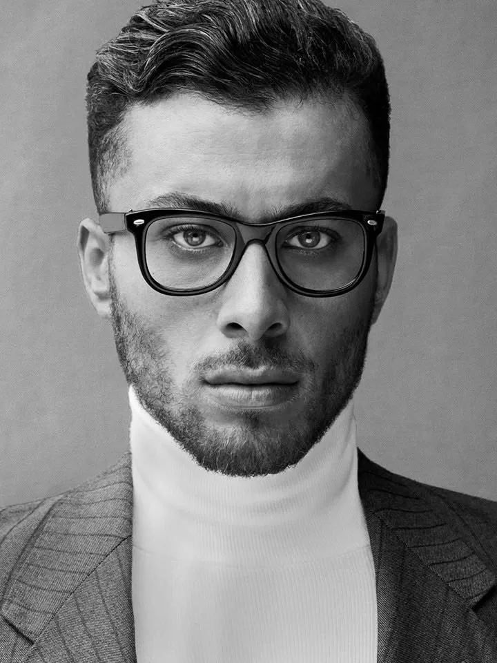 Black and white portrait